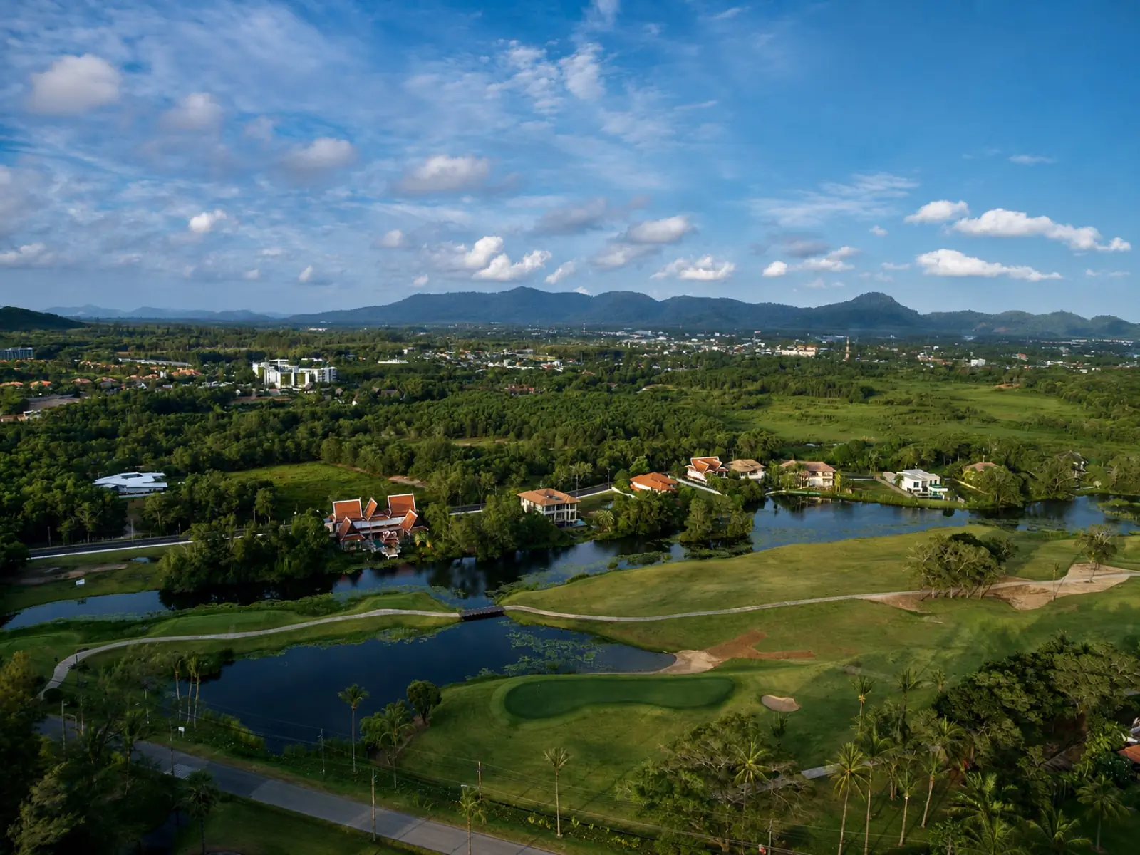 Laguna Links Villa golden sunset lake golf community Laguna Phuket